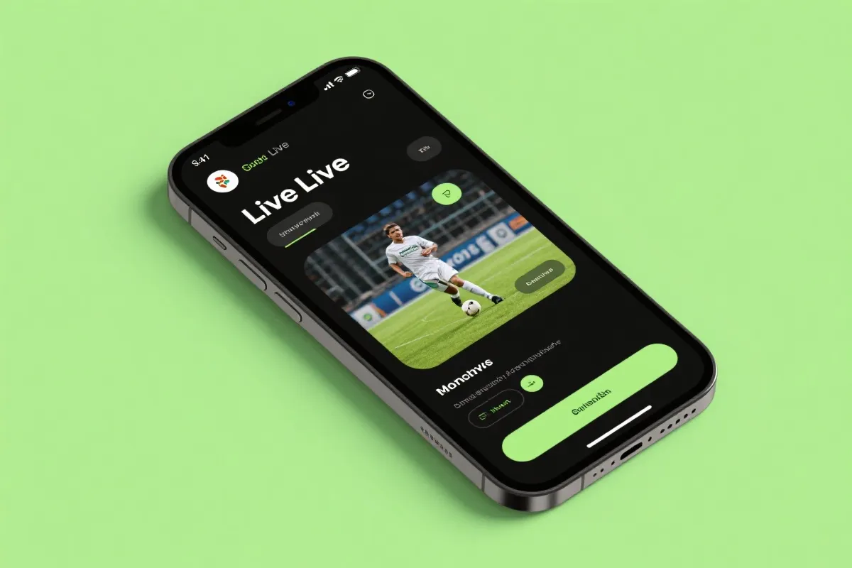 体育赛事APP下载与直播界面示意图